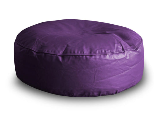 XL Round Floor Cushion With Beans - Purple