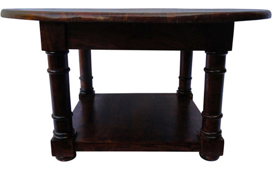 Penelope - Solid Wood Coffee TableIn Walnut Polish Finish