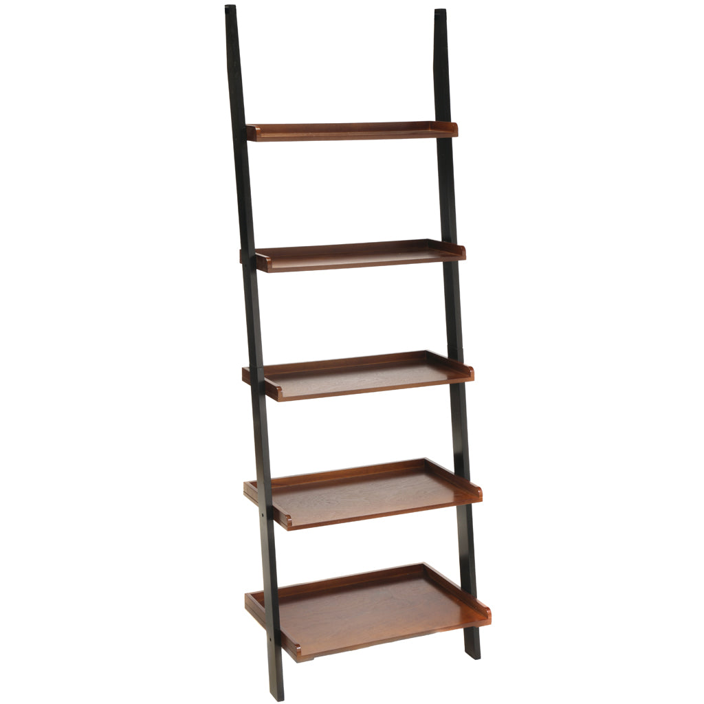 Owen Bookshelf In Black & Teak Polish Finish