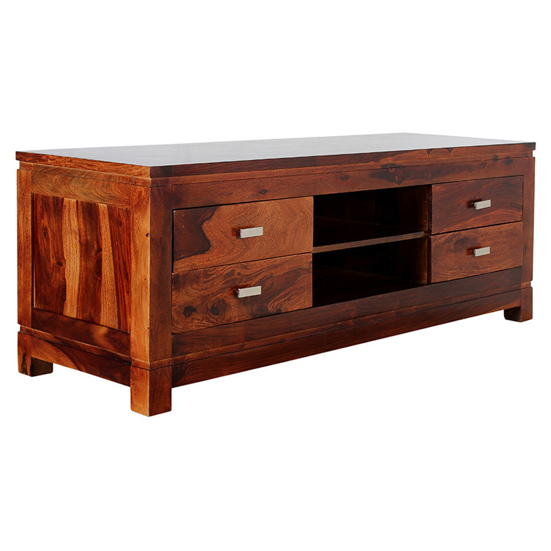 Selena - Solid Wood TV Cabinet With Drawers