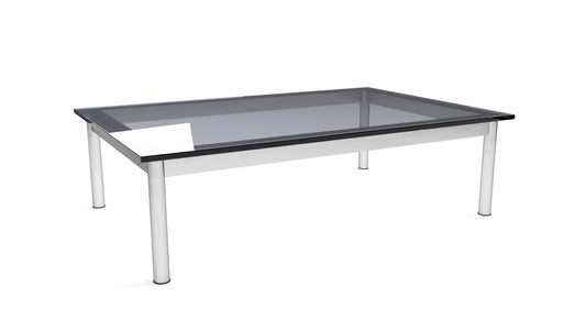 Lamesa - Metal Base & Black Glass Top Coffee Table