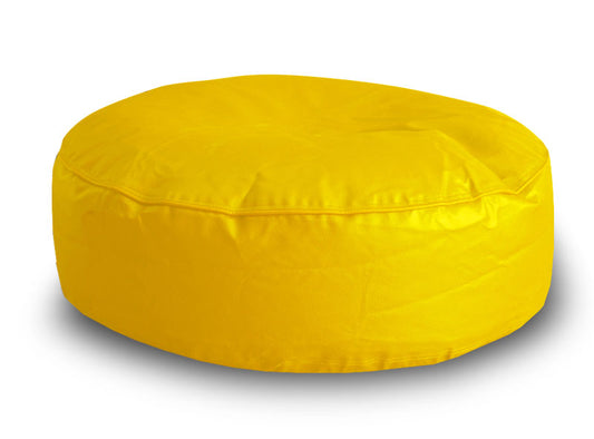 XL Round Floor Cushion With Beans - Yellow