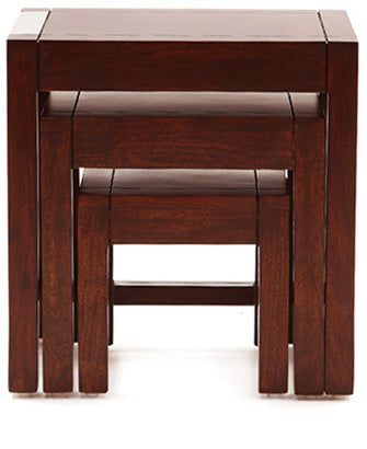 Abony - Solid Wood Nest of Tables In teak Finish