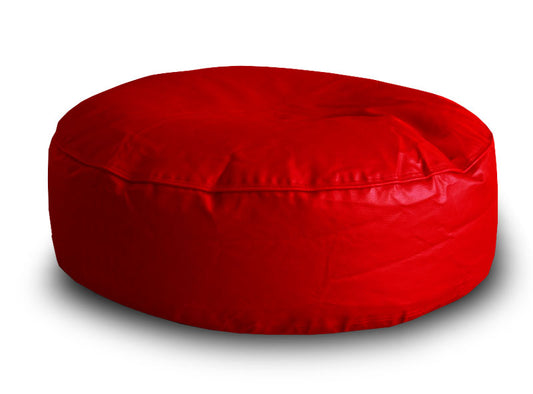 XL Round Floor Cushion With Beans - Red