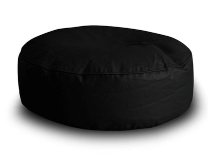 XL Round Floor Cushion With Beans - Black