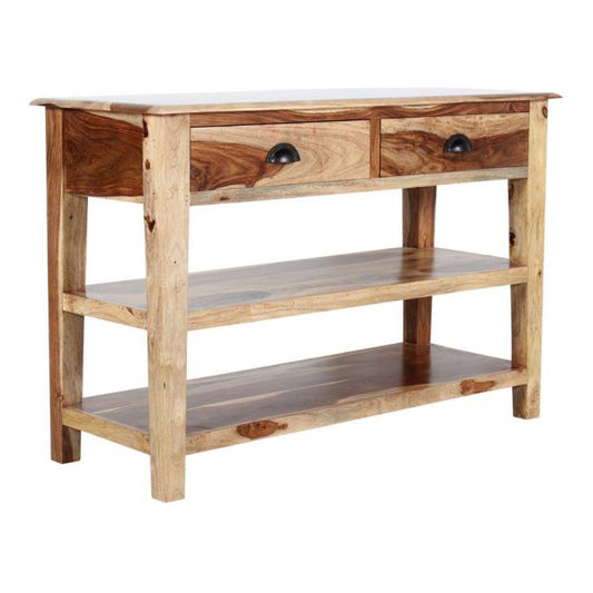 Reba - Sheesham Wood Console Table - Natural Finish