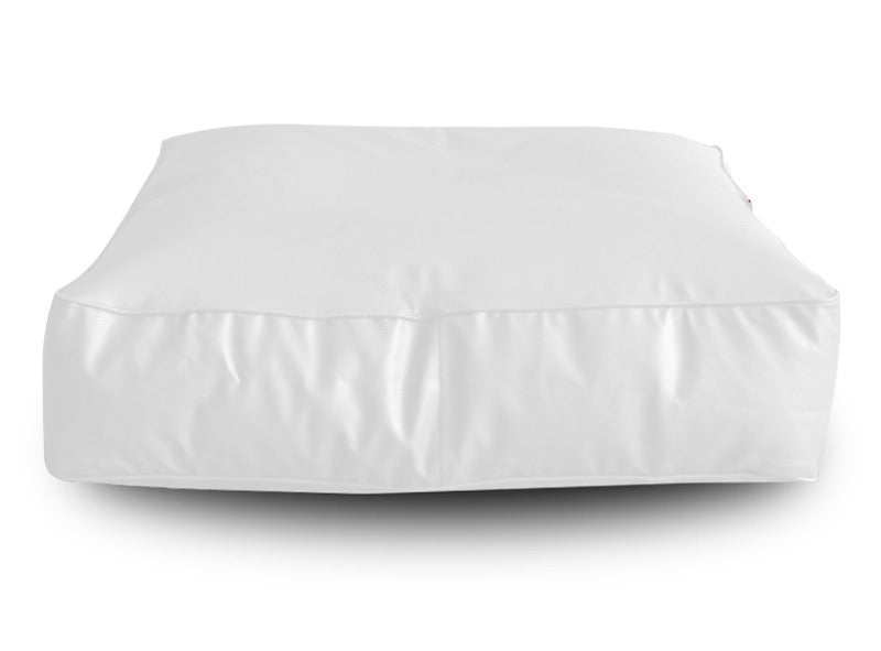 XL Floor Cushion With Beans - Square - White