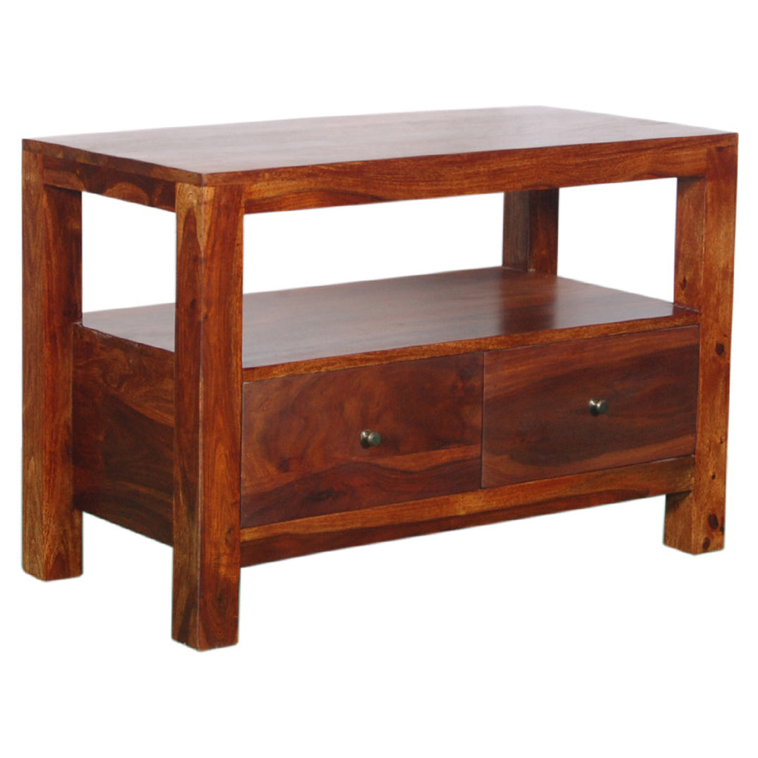 Amber - Solid Wood TV Table With Drawers