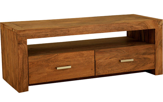 Lisbon - Mango Wood TV Unit With Drawers