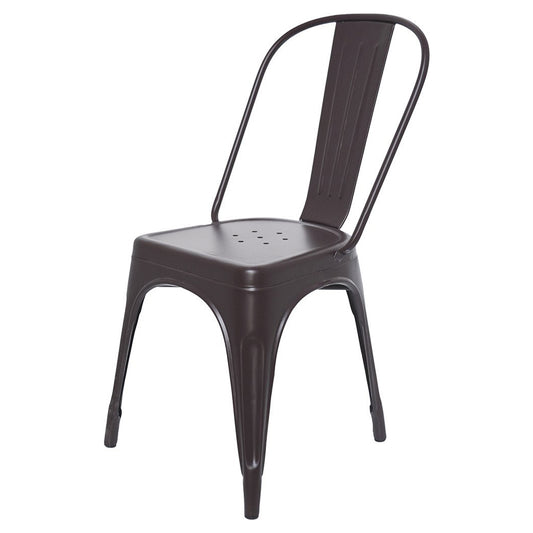 Stylo Powder Coated Metal Chair - Black