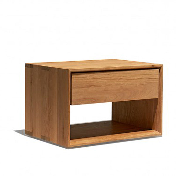 Natural - Stark Solid Wood Side Table In Natural Polish Finish