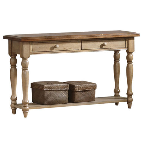 Leann - Solid Wood Console Table With Drawers