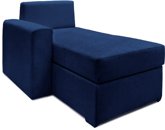 Haven - Midnight Blue Fabric Sectional SofaBed L-Shaped Lounge