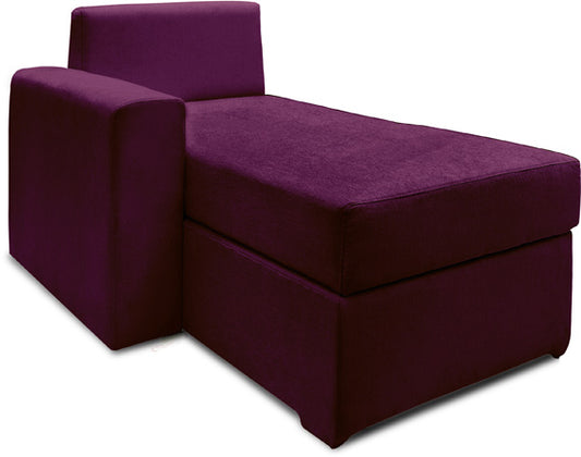 Haven - Dark Berry Fabric Sectional Sofa Bed L - Shaped Lounge