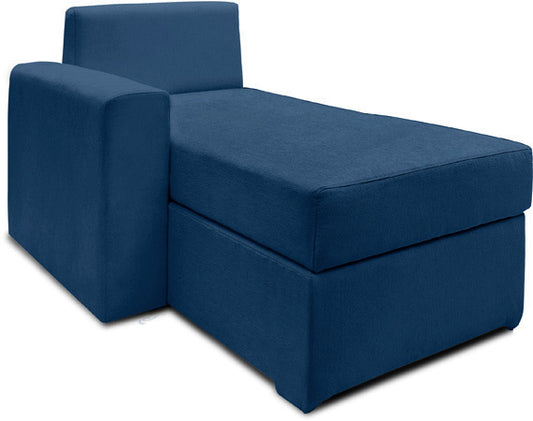 Haven - Persian Blue Fabric Sectional SofaBed L-Shaped Lounge