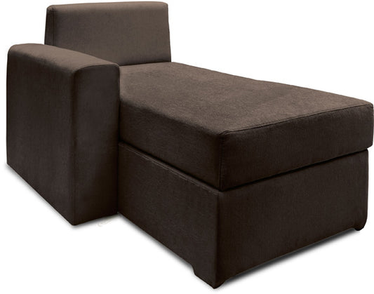 Haven - EarthBrown Fabric Sectional SofaBed L - Shaped Lounge