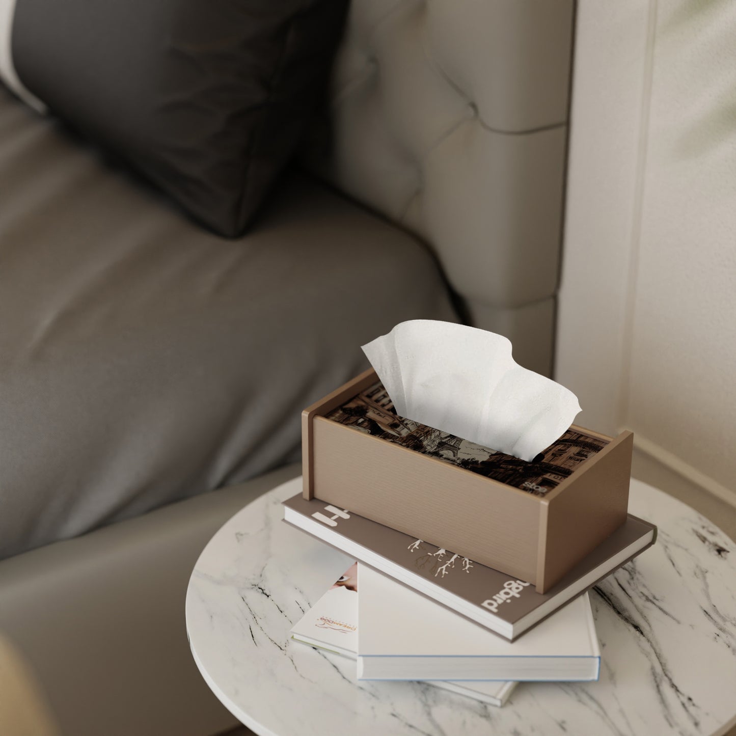 Stoa Paris - Dessin Tissue Box - Coffee