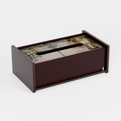 Stoa Paris in Cherry Blossom Tissue Box - Wenge