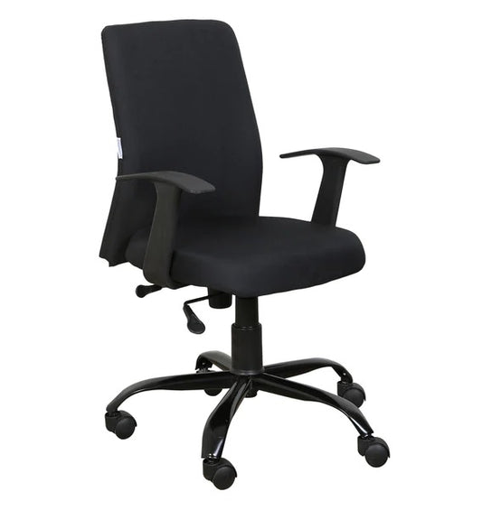 Cuba - Medium Back Ergonomic Chair for Work from Home & Office - Black