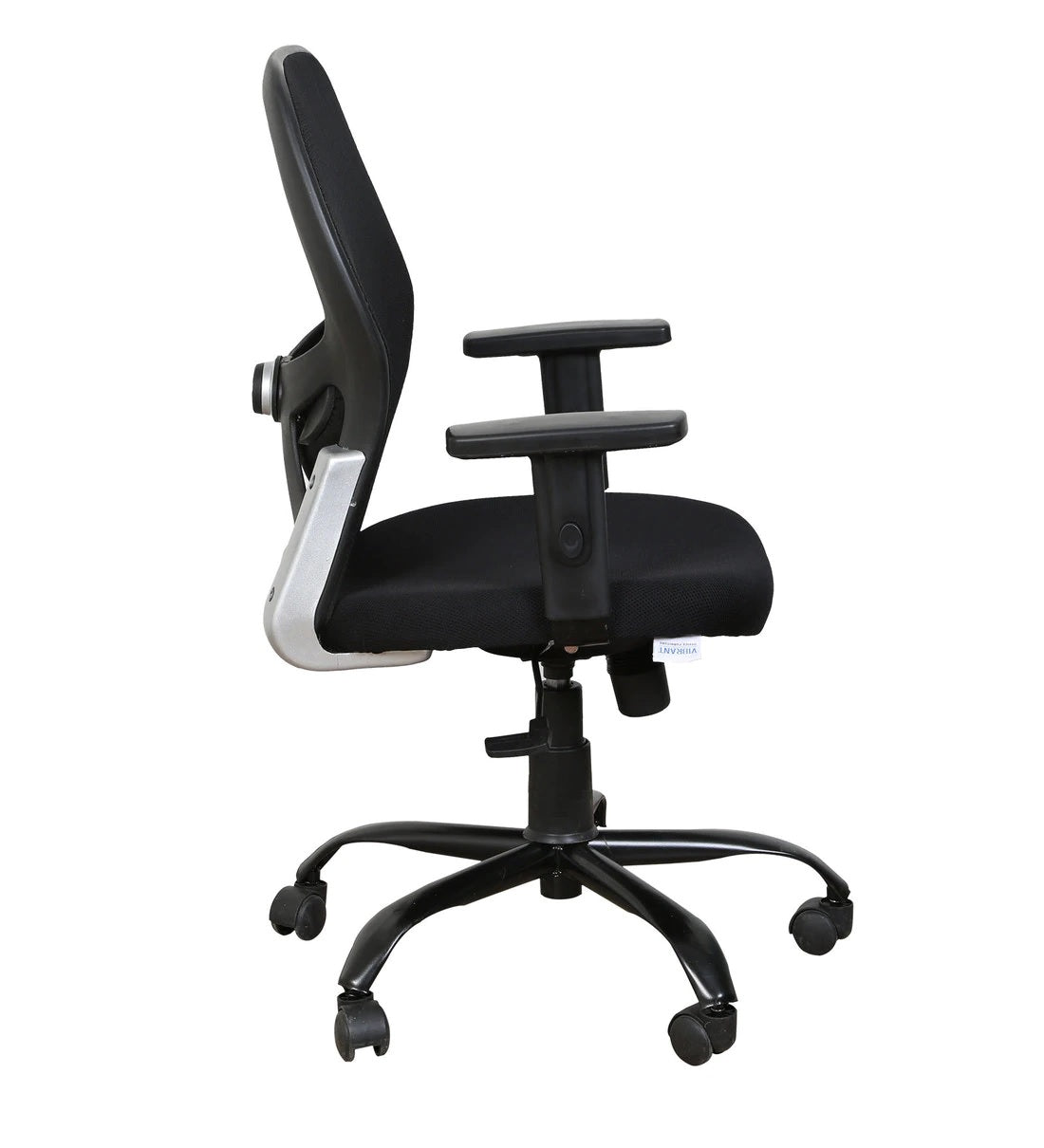 Schuller Medium Back Ergonomic Chair For Work From Home & Office - Black