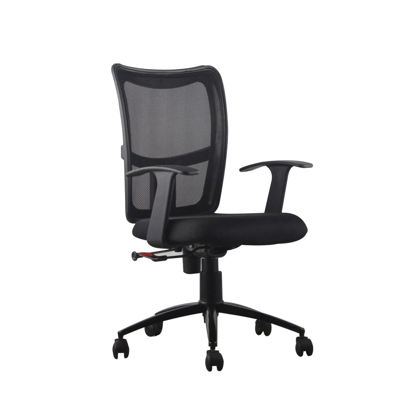 Crusoe - Meduim Back Ergonomic Chair for Work from Home & Office - Black