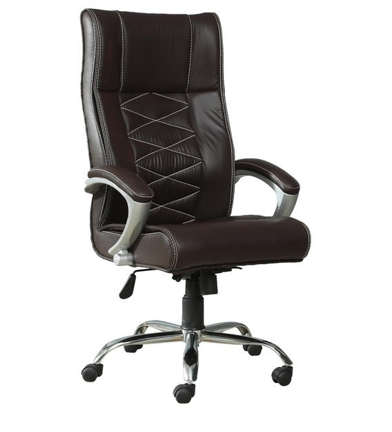 Imperial High Back Ergonomic Chair For Work From Home & Office - Brown