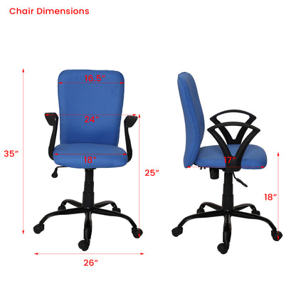 Lego - Ergonomic Chair for Work from Home & Office - Blue