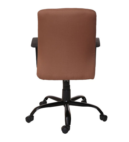 Cuba - Medium Back Ergonomic Chair for Work from Home & Office - Camel