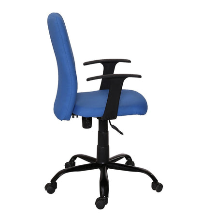 Cuba - Medium Back Ergonomic Chair for Work from Home & Office - Blue