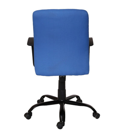 Cuba - Medium Back Ergonomic Chair for Work from Home & Office - Blue