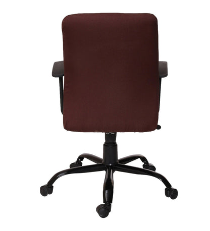 Cuba Medium Back Ergonomic Chair For Work From Home & Office Color- Brown