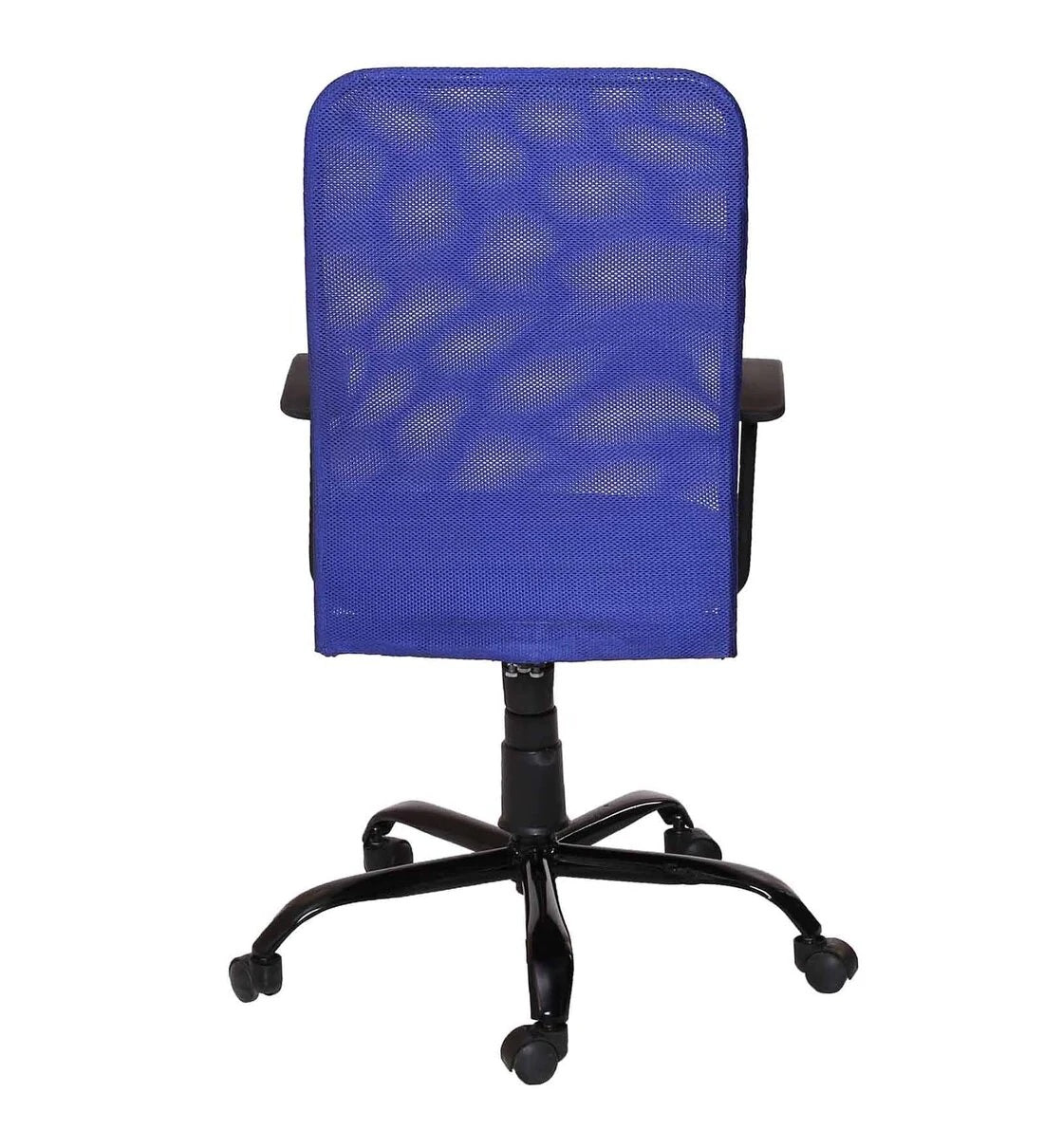 Philip - Medium Back Ergonomic Chair for Work from Home & Office - Blue & Black