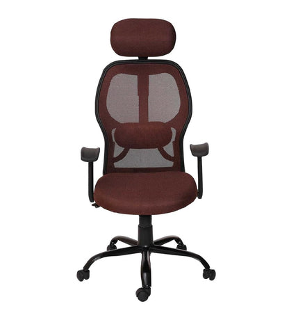 Schuller - High Back Ergonomic Chair for Work from Home & Office - Brown