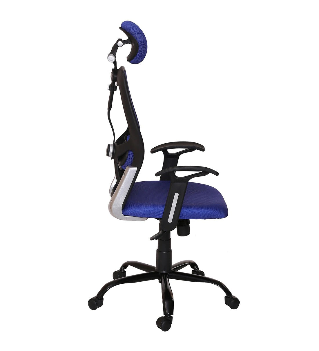 Schuller High Back Ergonomic Chair For Work From Home & Office - Blue