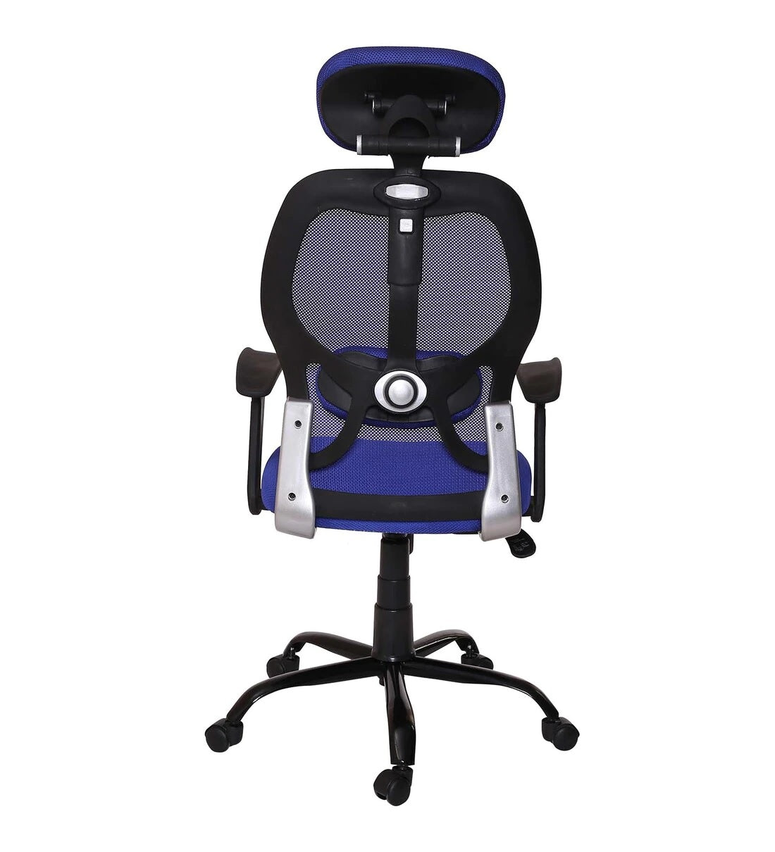 Schuller High Back Ergonomic Chair For Work From Home & Office - Blue