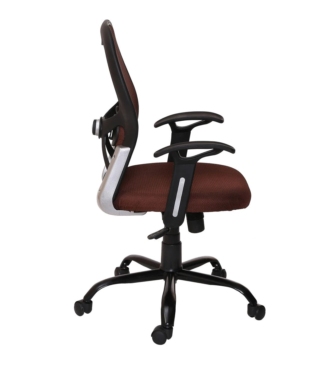 Schuller - Medium Back Ergonomic Chair for Work from Home & Office - Brown