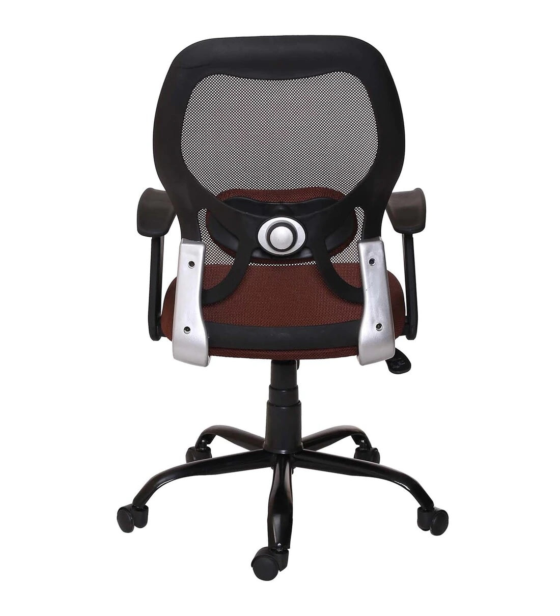 Schuller - Medium Back Ergonomic Chair for Work from Home & Office - Brown