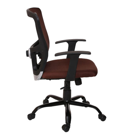 Carver - Medium Back Ergonomic Chair for Work from Home & Office - Brown