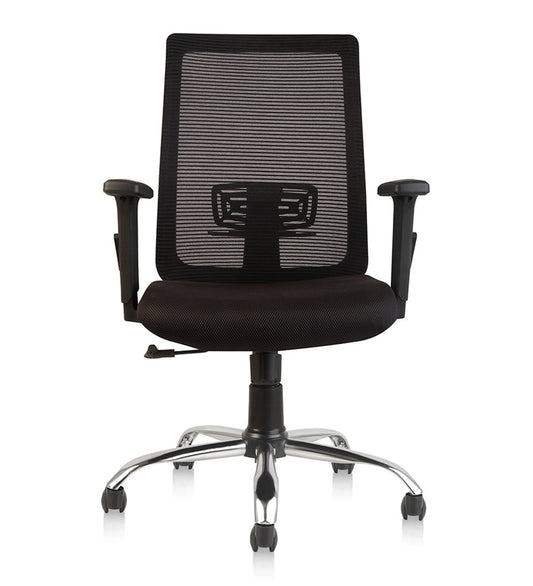 Laboni - Medium Back Ergonomic Chair for Work from Home & Office - Black