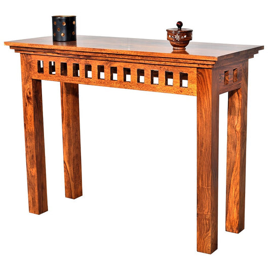 Brandon - Solid Wood Console Table - Honey