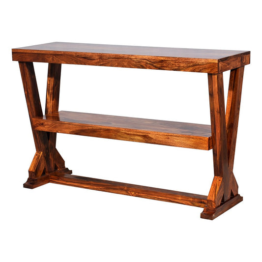 Powell - Wooden Console Table - Honey Polish Shade