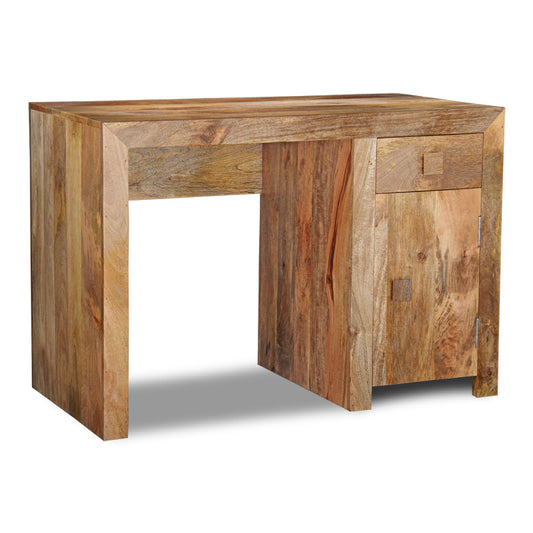 Ringo Seasoned Mango Wood Study Table In Natural Polish Finish