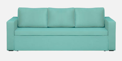 Magnet Fabric 3 Seater Sofa Bed With Loose Cushions and Storage - Teal Green