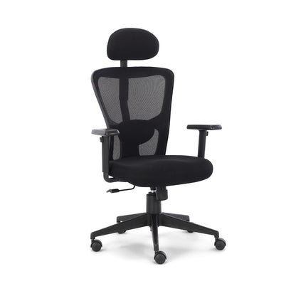 Zent Office Ergonomic Chair for Work from Home & Office - Black