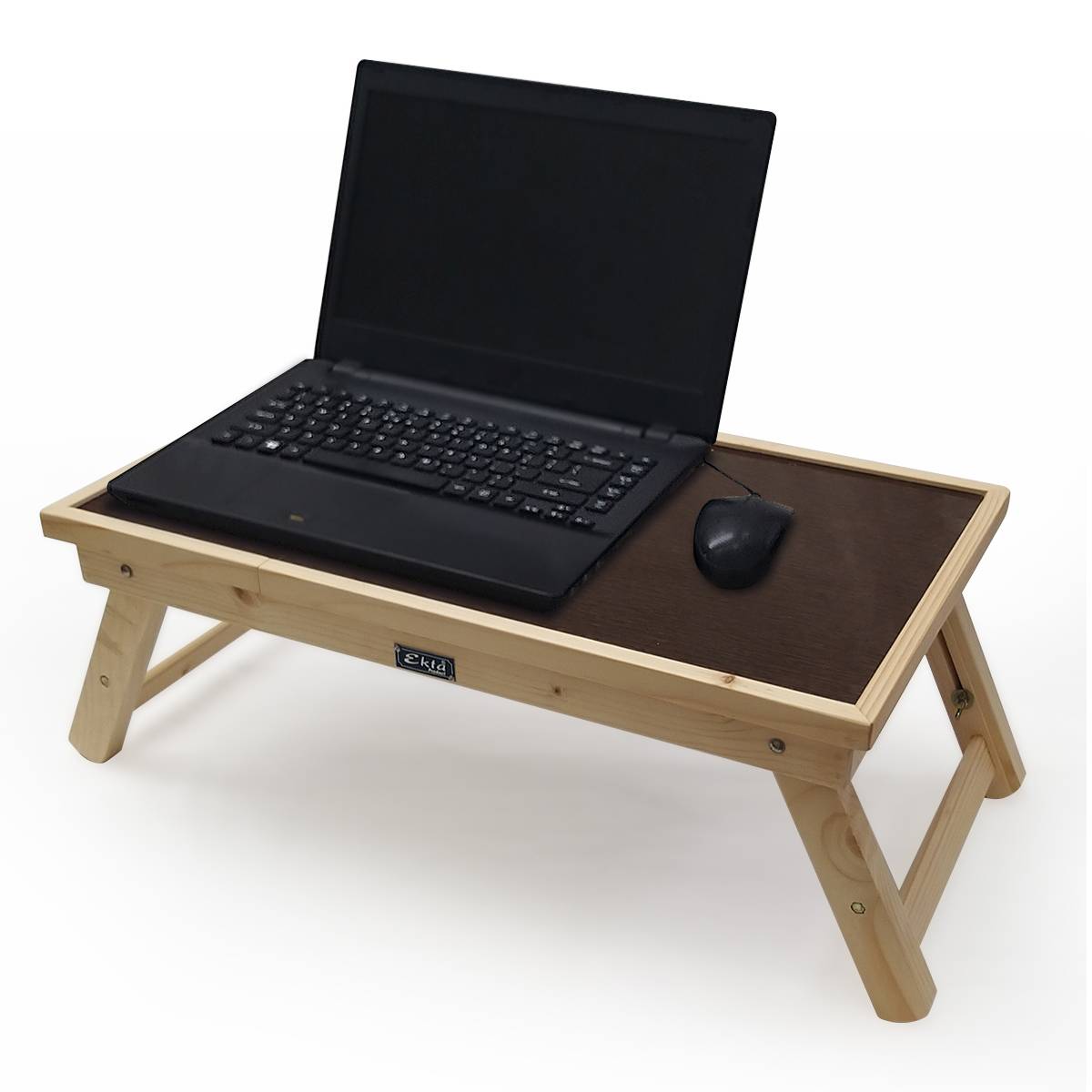 Wooden Portable Laptop/Study/Multipurpose Table - Adjustable Height - Wenge